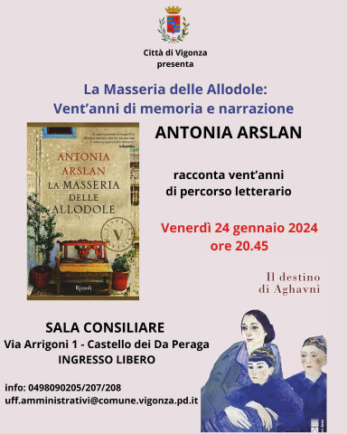 RINVIO EVENTO "La masseria delle Allodole" al 24-01-2025