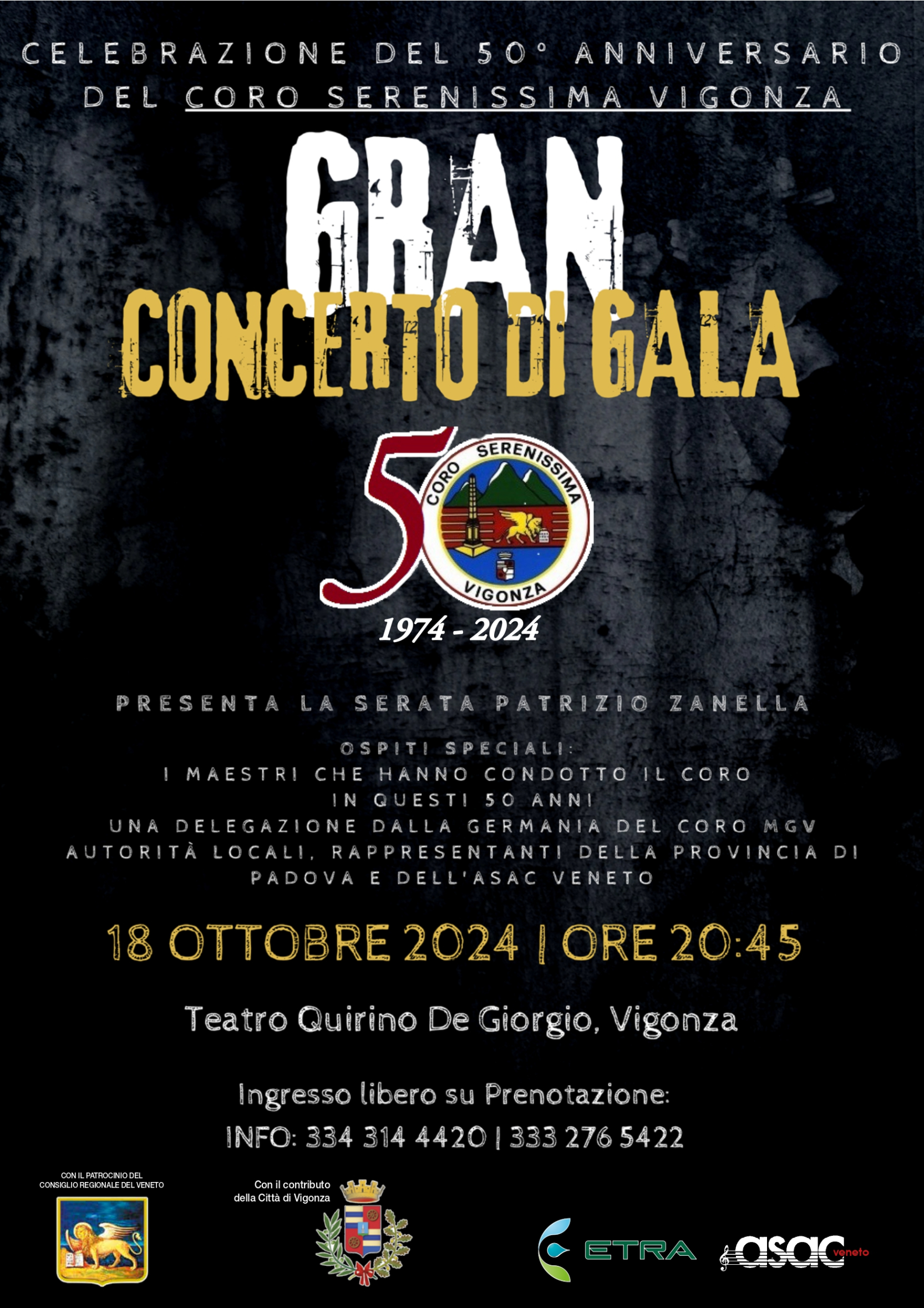 Coro Serenissima Vigonza: Concerto di Gala per il 50° Anniversario 