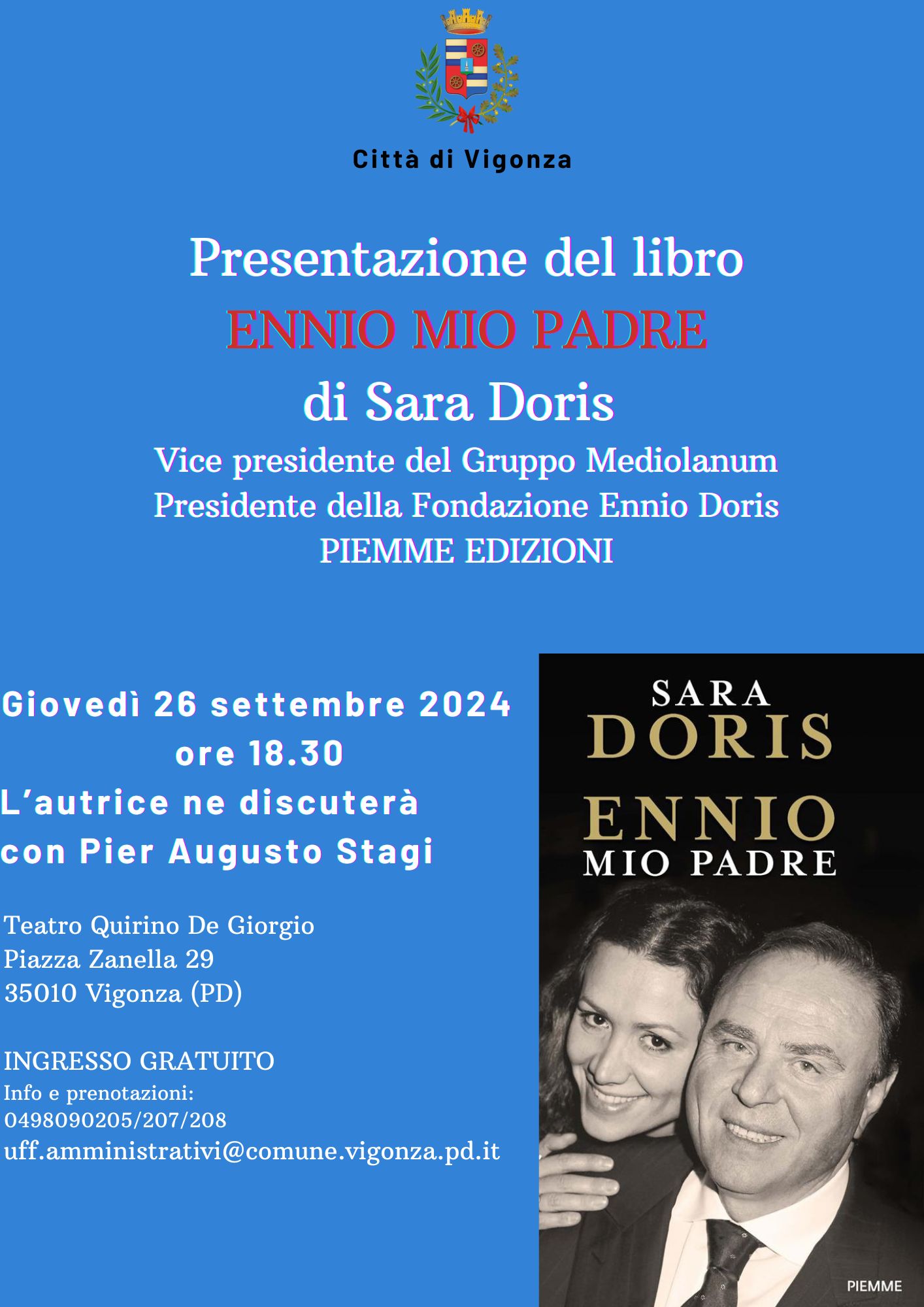 Presentazione del libro “Ennio mio padre” di Sara Doris