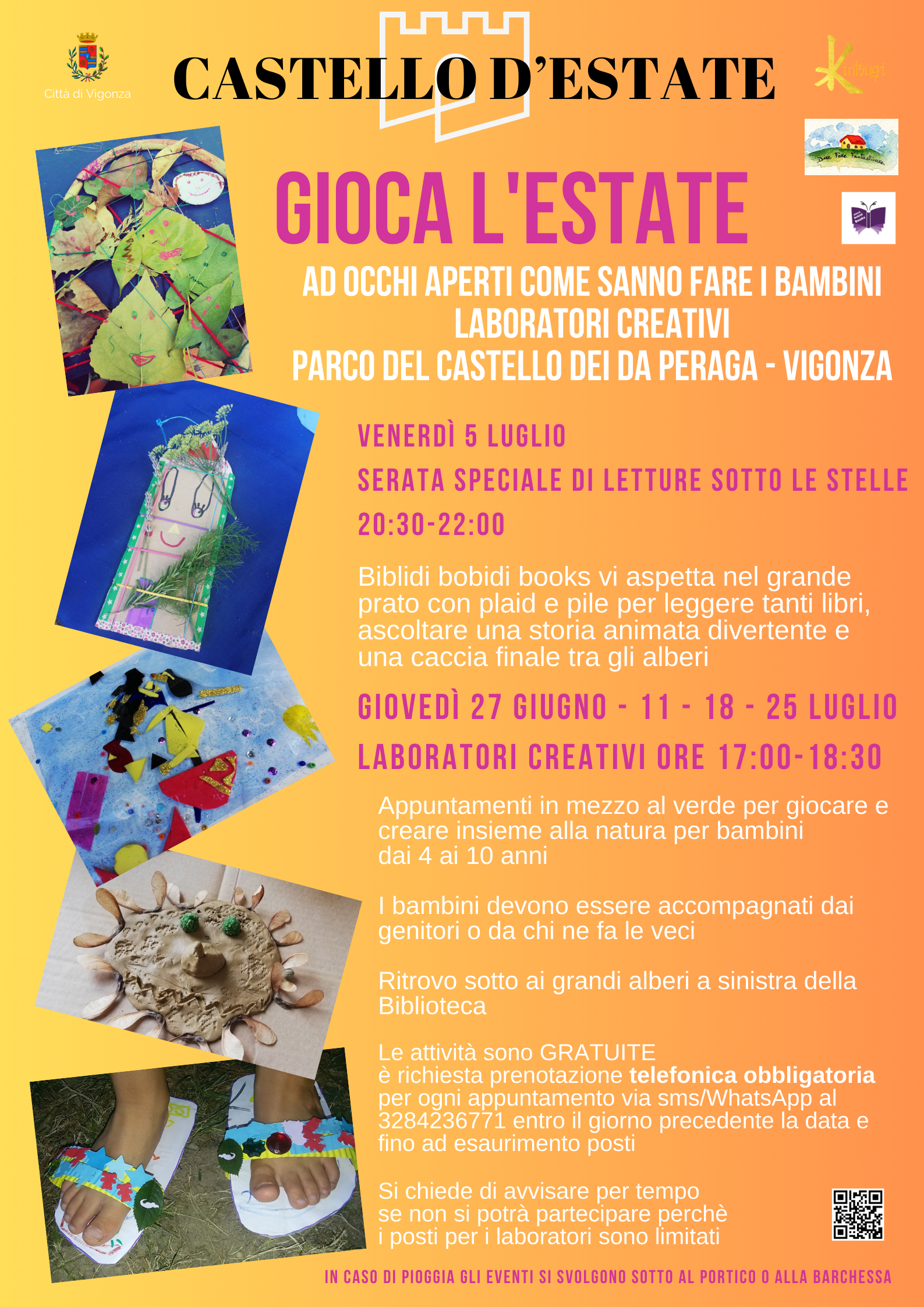 Gioca l'estate: laboratori creativi per bambini e bambine 