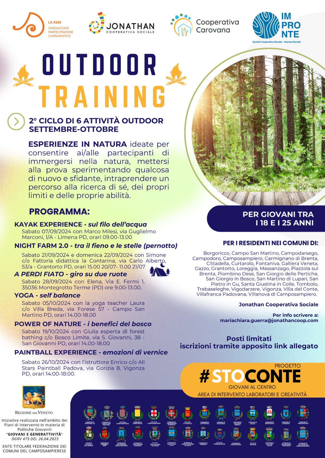 Outdoor training: sei esperienze gratuite in natura per i giovani tra 18 e 25 anni | Progetto #StoConTe