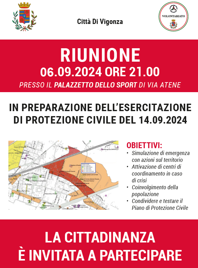 Riunione informativa per esercitazione di protezione civile a Perarolo